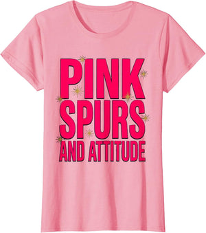 Pink Spurs and Attitude Cowgirl Design