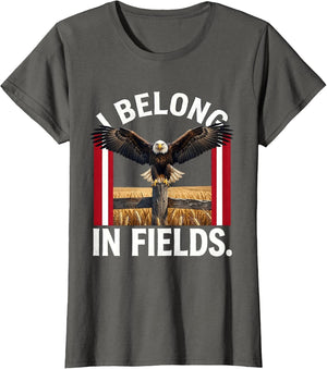 I Belong In Fields Nature Lover Graphic Design