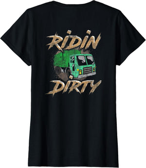 Sanitation Worker Trash Skull Garbage Truck Driver Shirt