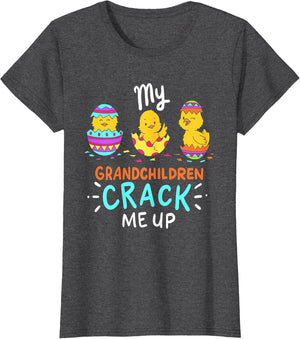 My Grandchildren Crack Me Up Cute Easter Day Gift Grandma