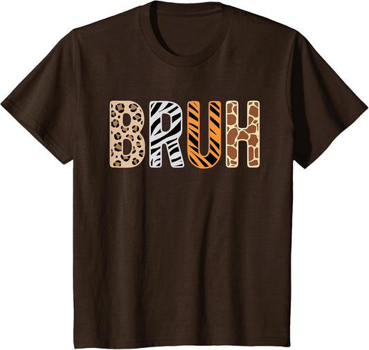 Safari Animals Wildlife Zookeeper Funny Bruh Boys Teens