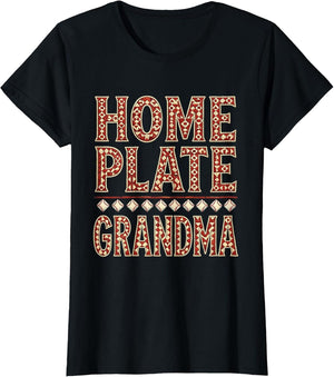 Home Plate Grandma Baseball Fan Design