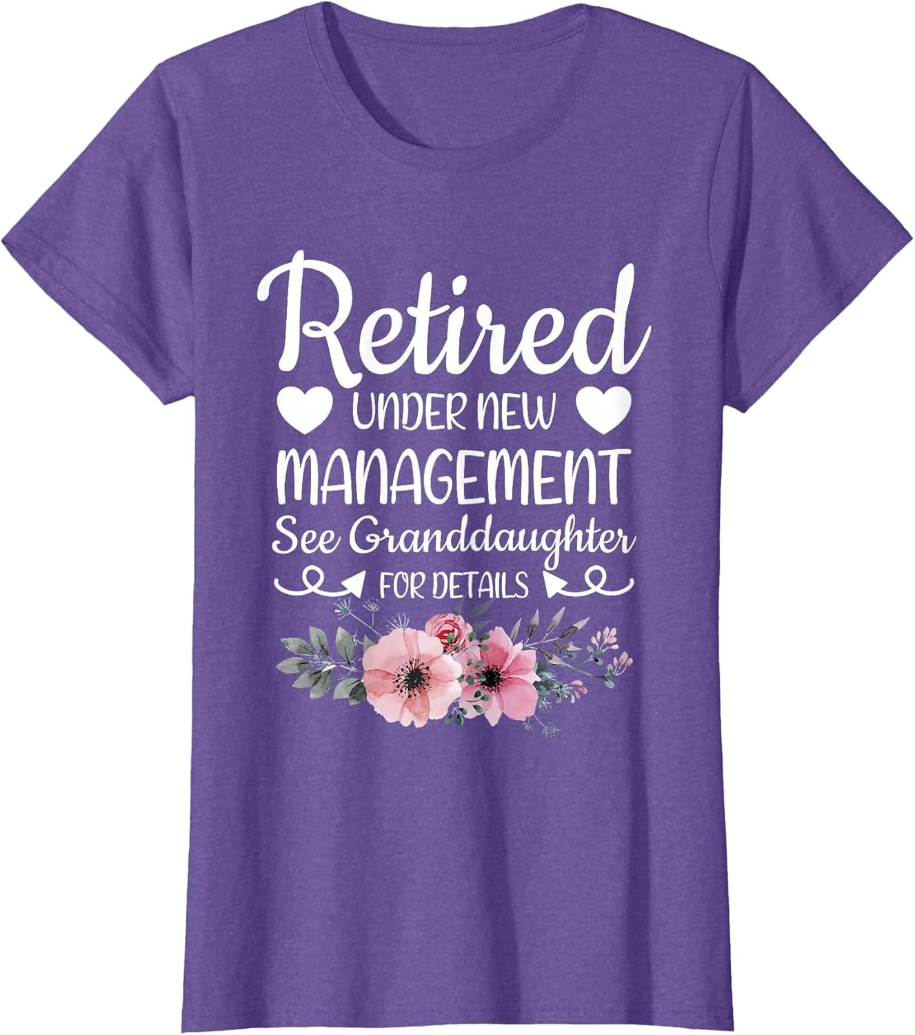 Retired Under New Management Granddaughter Grandma Grandpa