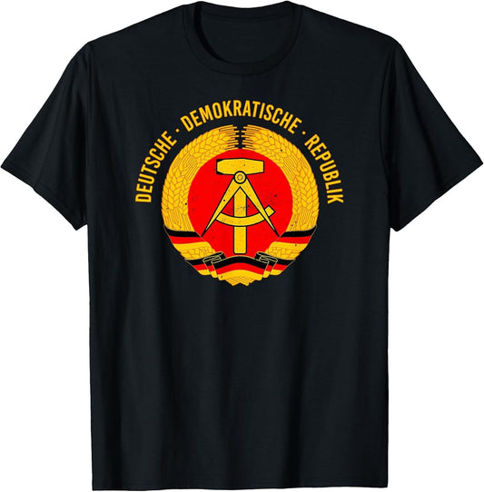 GDR State Coat of Arms I Hammer Compass Ears Wreath East Germany