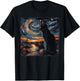 Black Cat Van Gogh Starry Night Funny Pumpkin Bats Halloween
