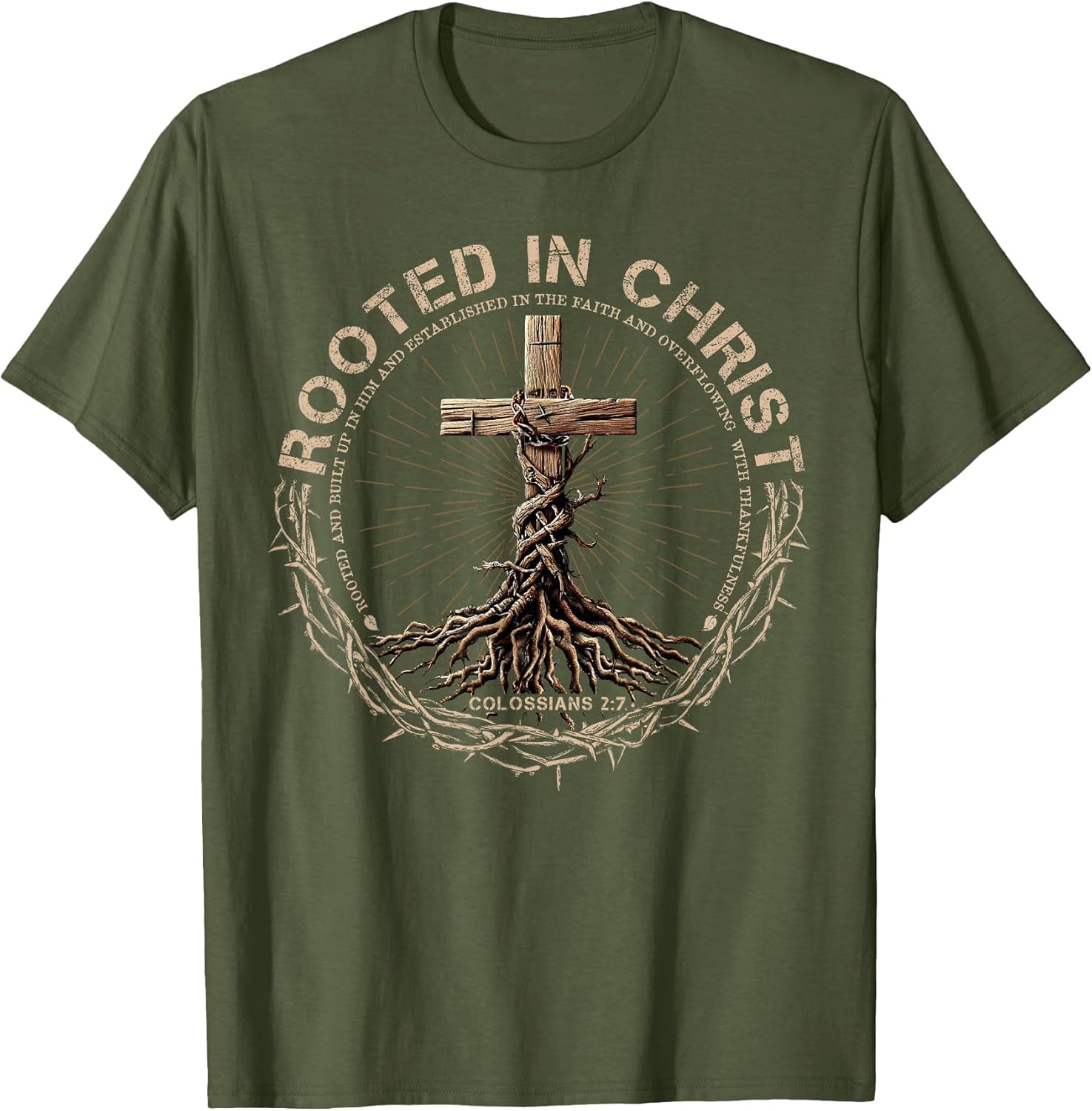 Rooted in Christ Shirt, Jesus Shirts, Christian Cross