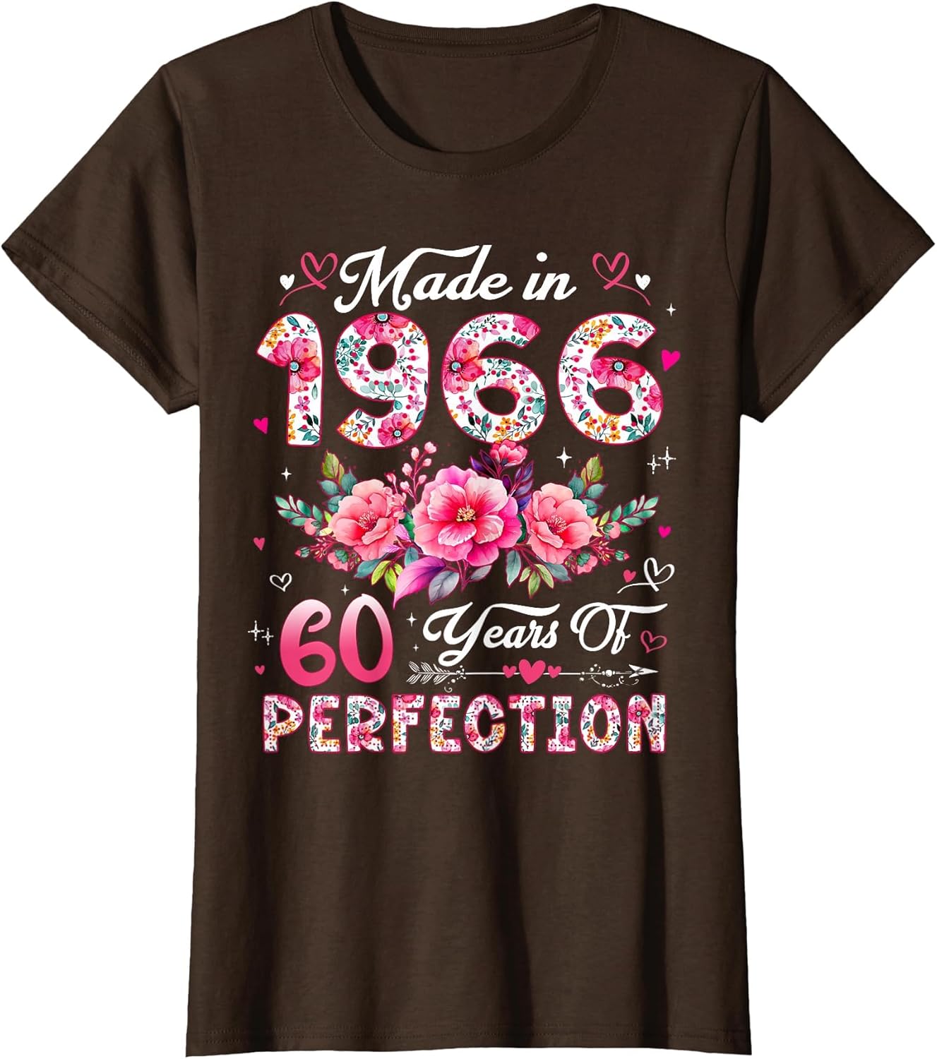 60 Year Old Made in 1966 Floral 60th Birthday Women