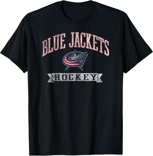 Columbus Blue Jackets Vintage Hockey Black Licensed