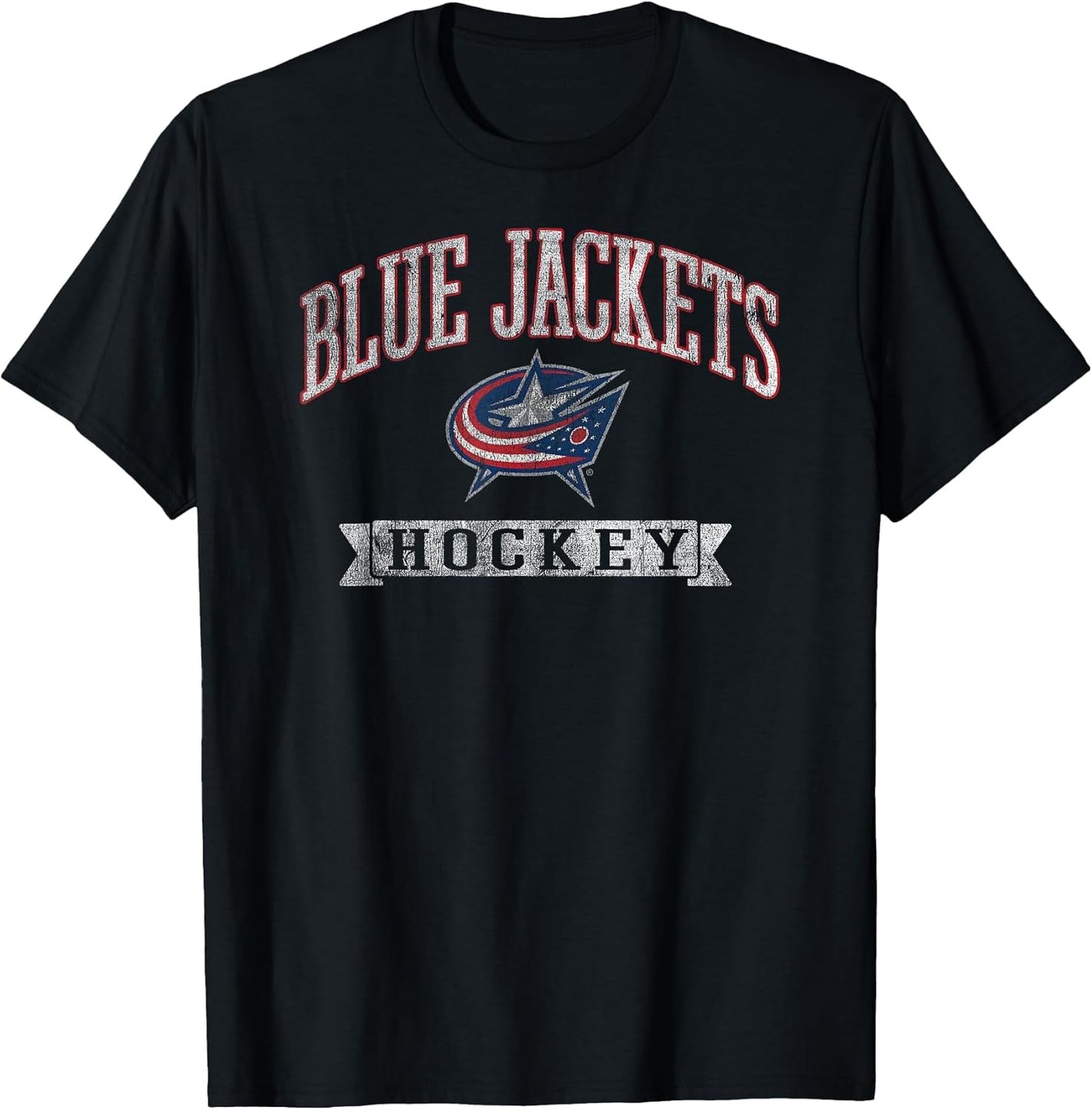 Columbus Blue Jackets Vintage Hockey Black Licensed