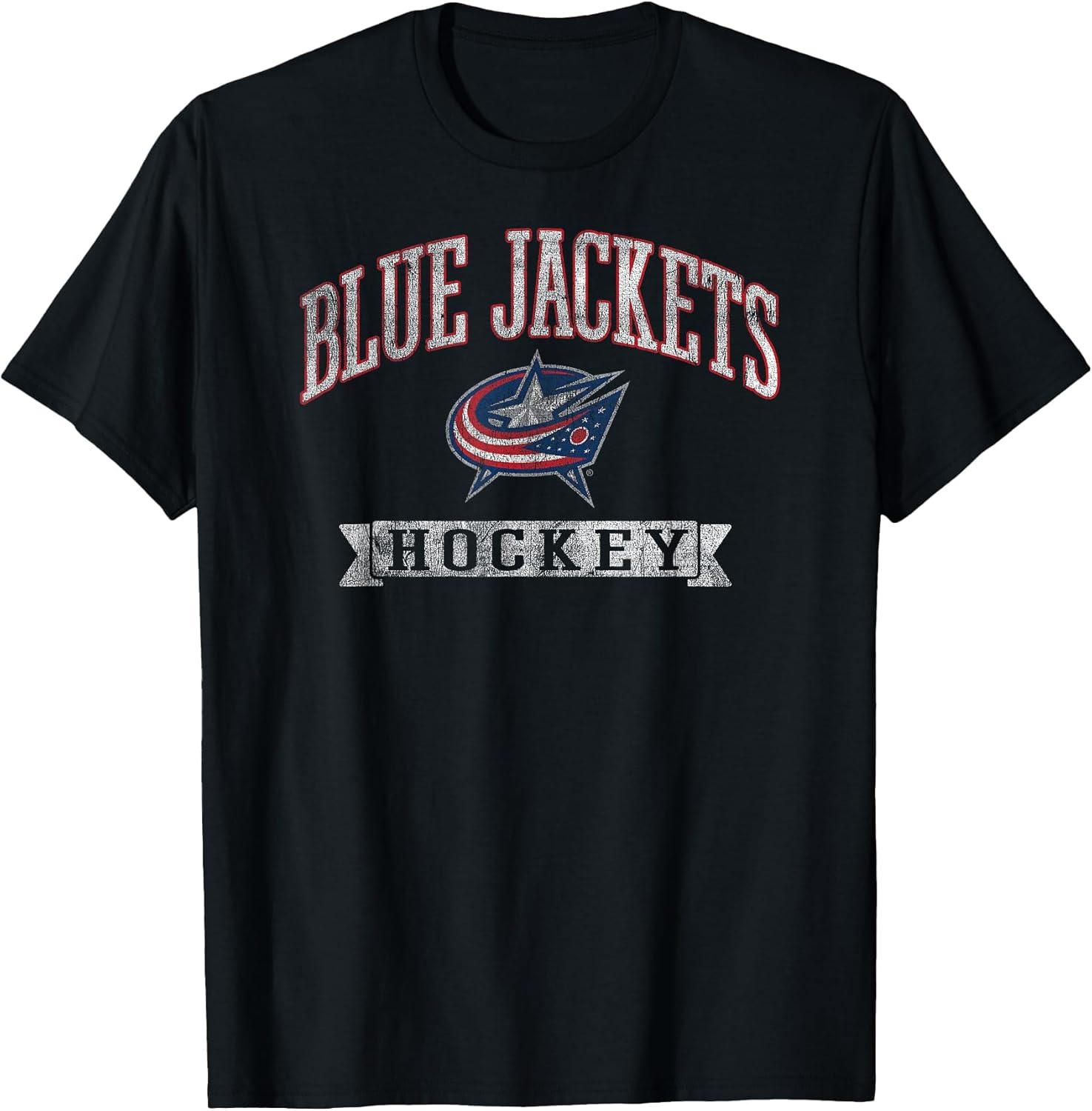 Columbus Blue Jackets Vintage Hockey Black Licensed