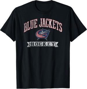 Columbus Blue Jackets Vintage Hockey Black Licensed
