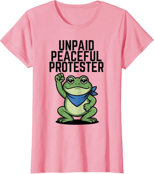 Frog Protest Unpaid Peaceful Protester Frogs Together Unity