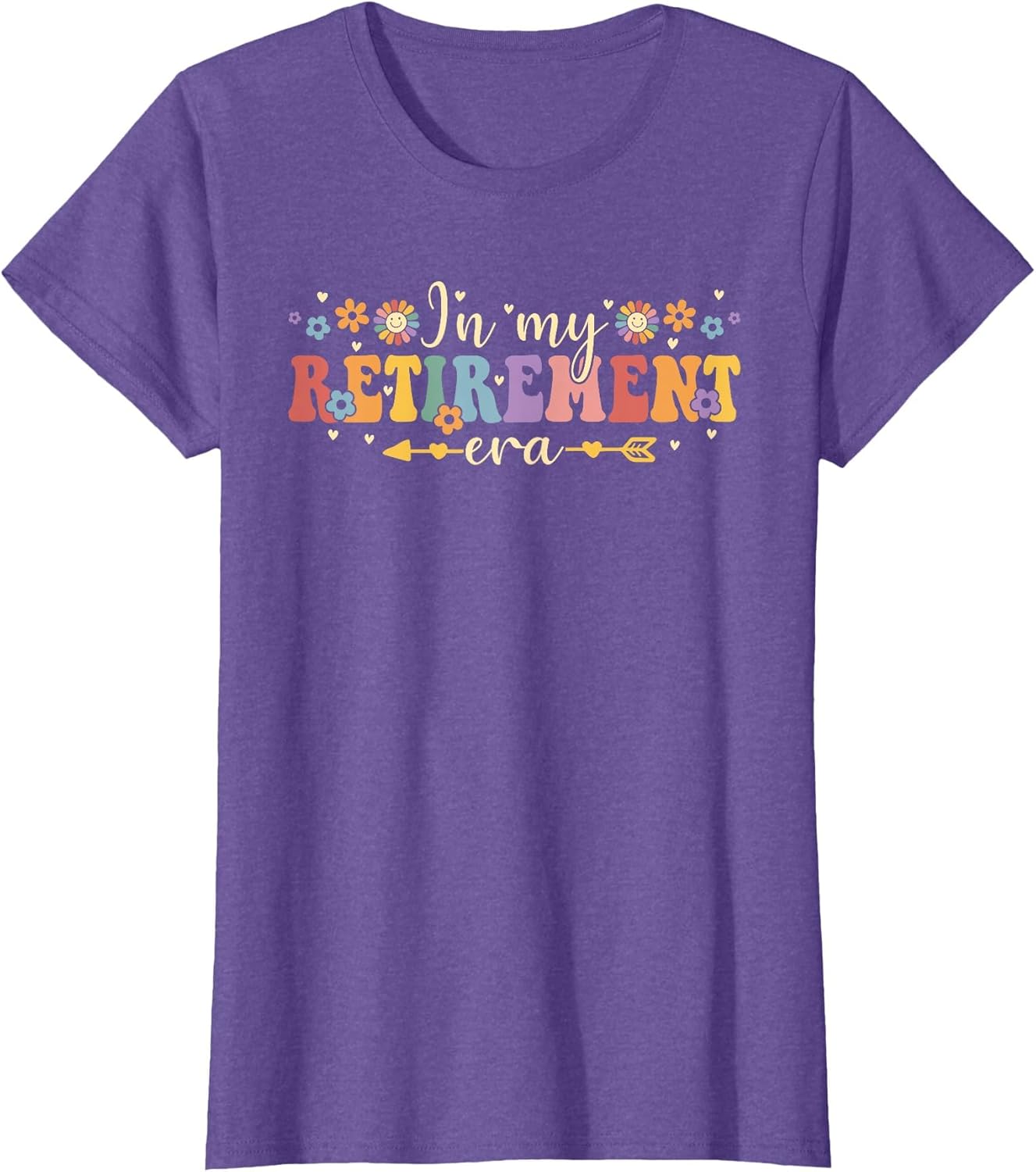 Groovy Retro in My Retirement Era Funny Teacher Retired 2025