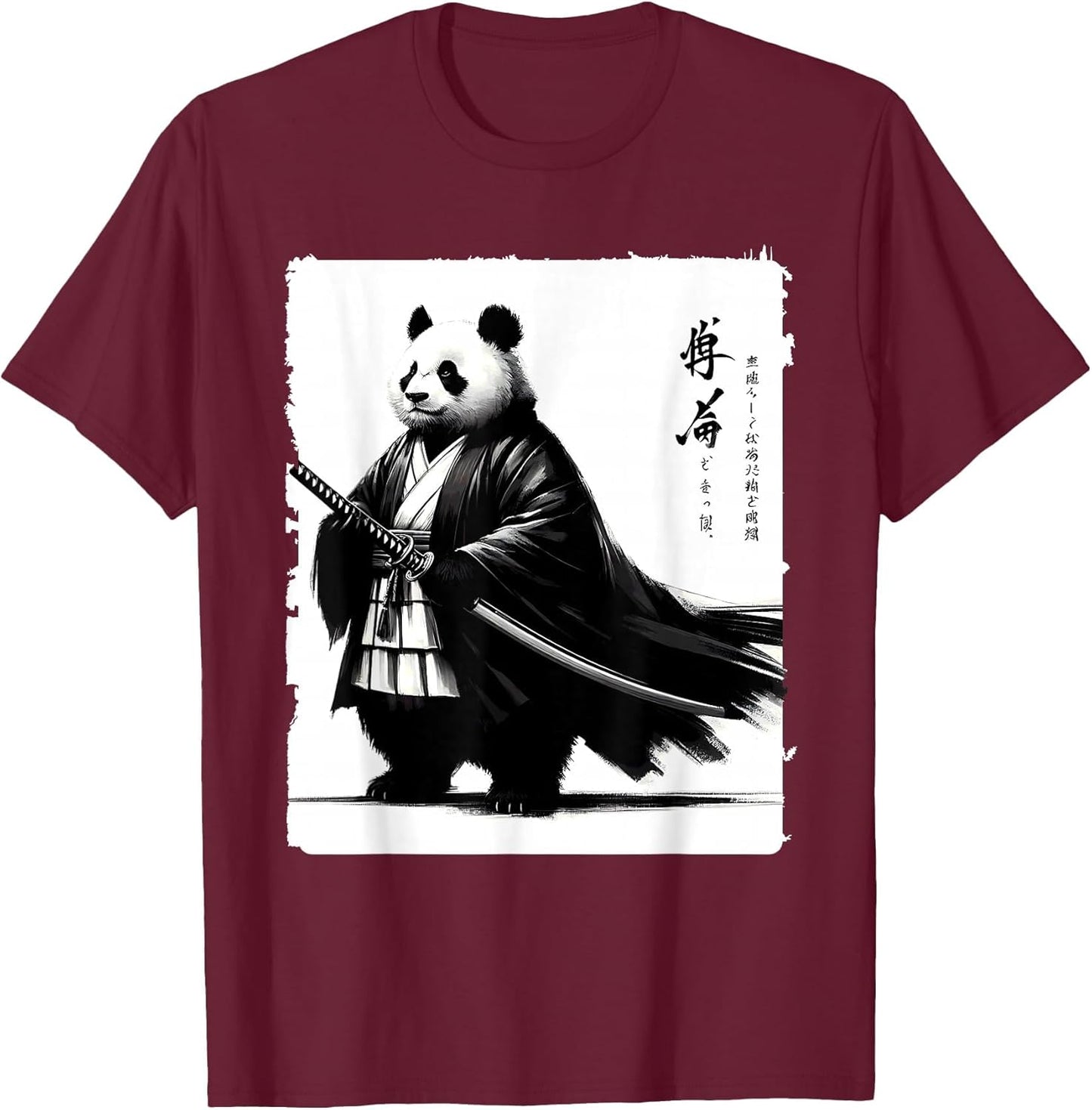 Fat Panda Samurai Kasa Anime Style Japanese
