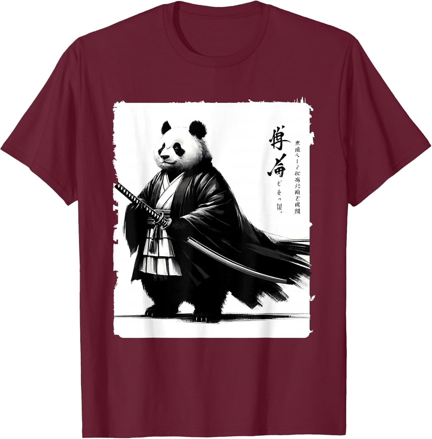 Fat Panda Samurai Kasa Anime Style Japanese