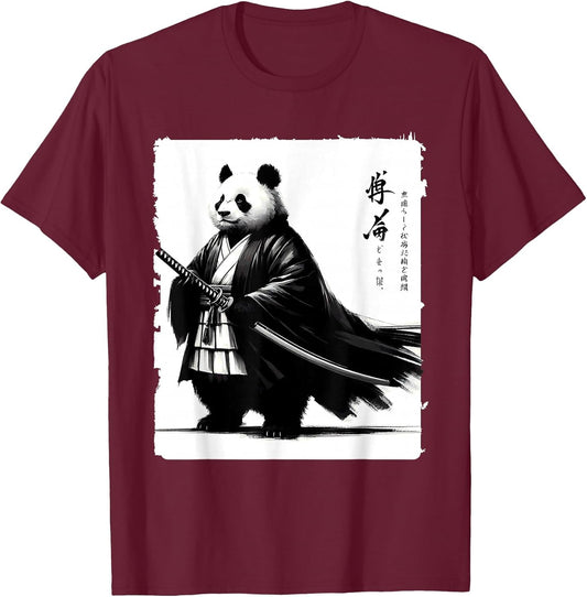 Fat Panda Samurai Kasa Anime Style Japanese