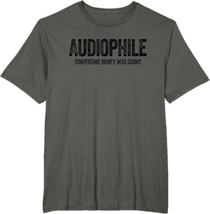 Audiophile Shirt Converting Money Into Sound Hi-Res Audio
