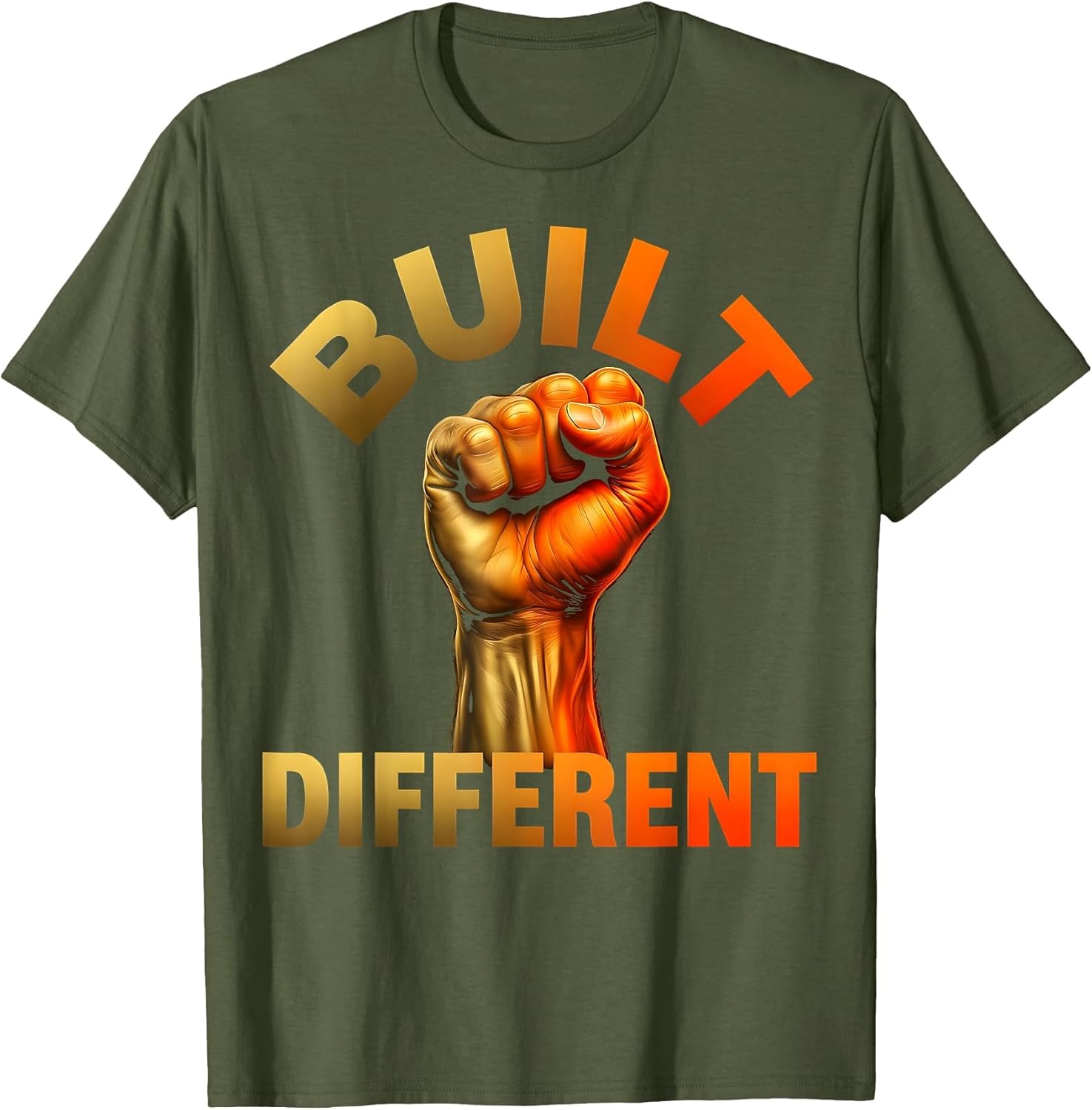 Built Different Bold Sports Graphic Design