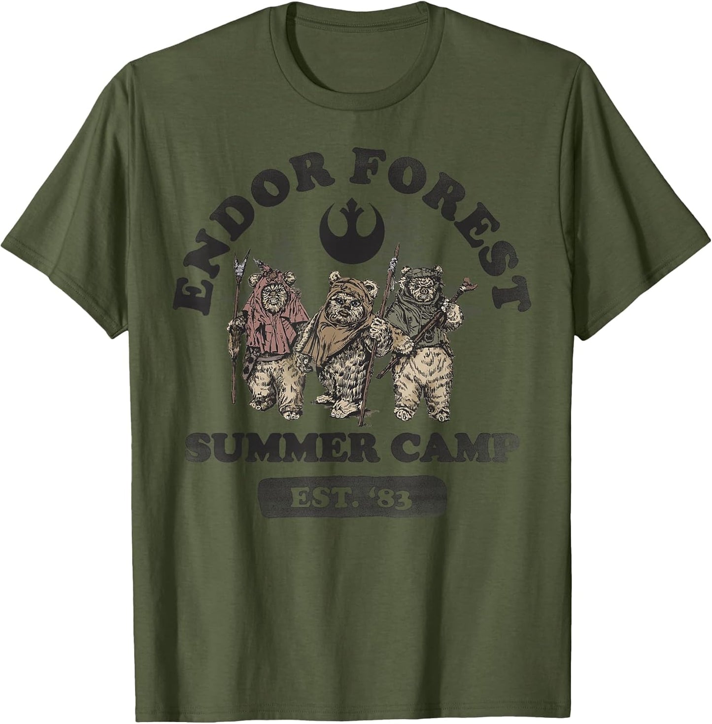 Star Wars Endor Forest Summer Camp Graphic Z1