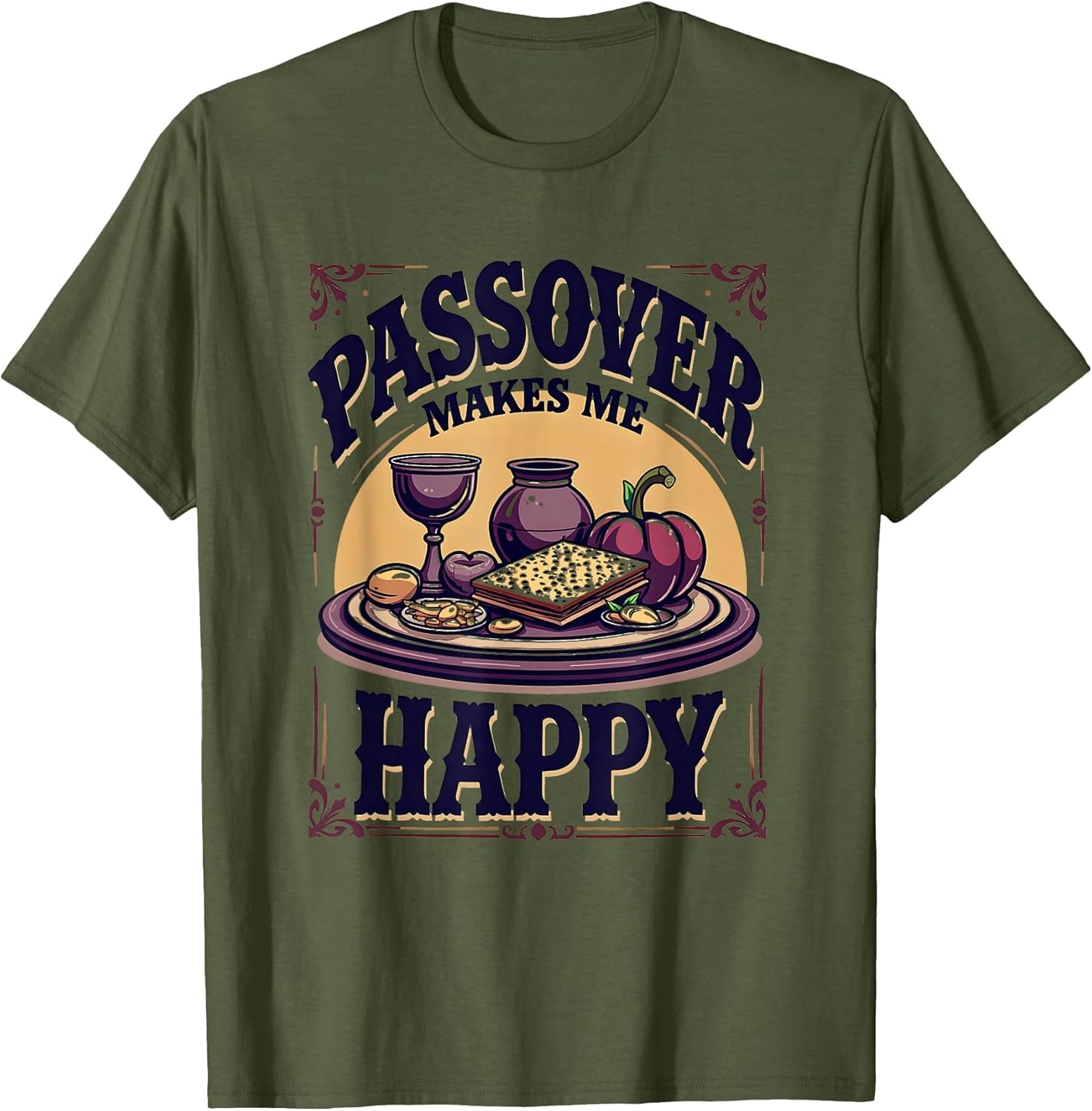 Passover Makes Me Happy Jewish Holiday Design