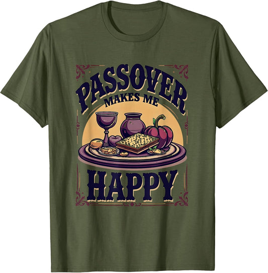 Passover Makes Me Happy Jewish Holiday Design