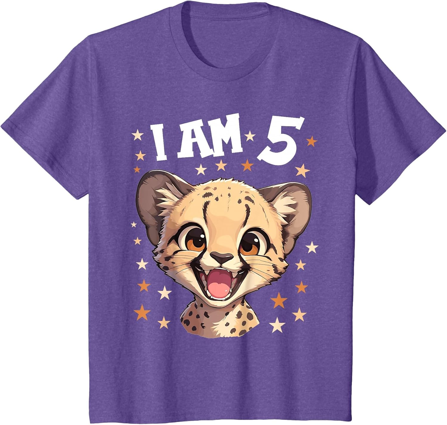 Kids 5 Years Old 5 Birthday Cheetahs Boy Girl Cheetah
