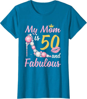50 and Fabulous Mom Crown Chapter 50th Birthday