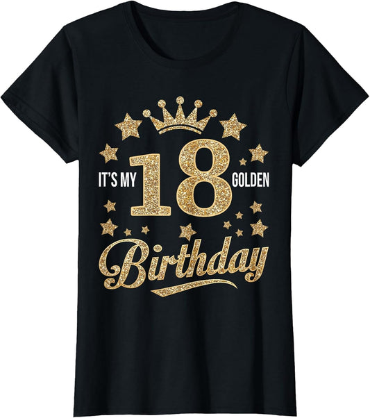 It's My 18th Golden Birthday 18 Year Old Bday Groovy