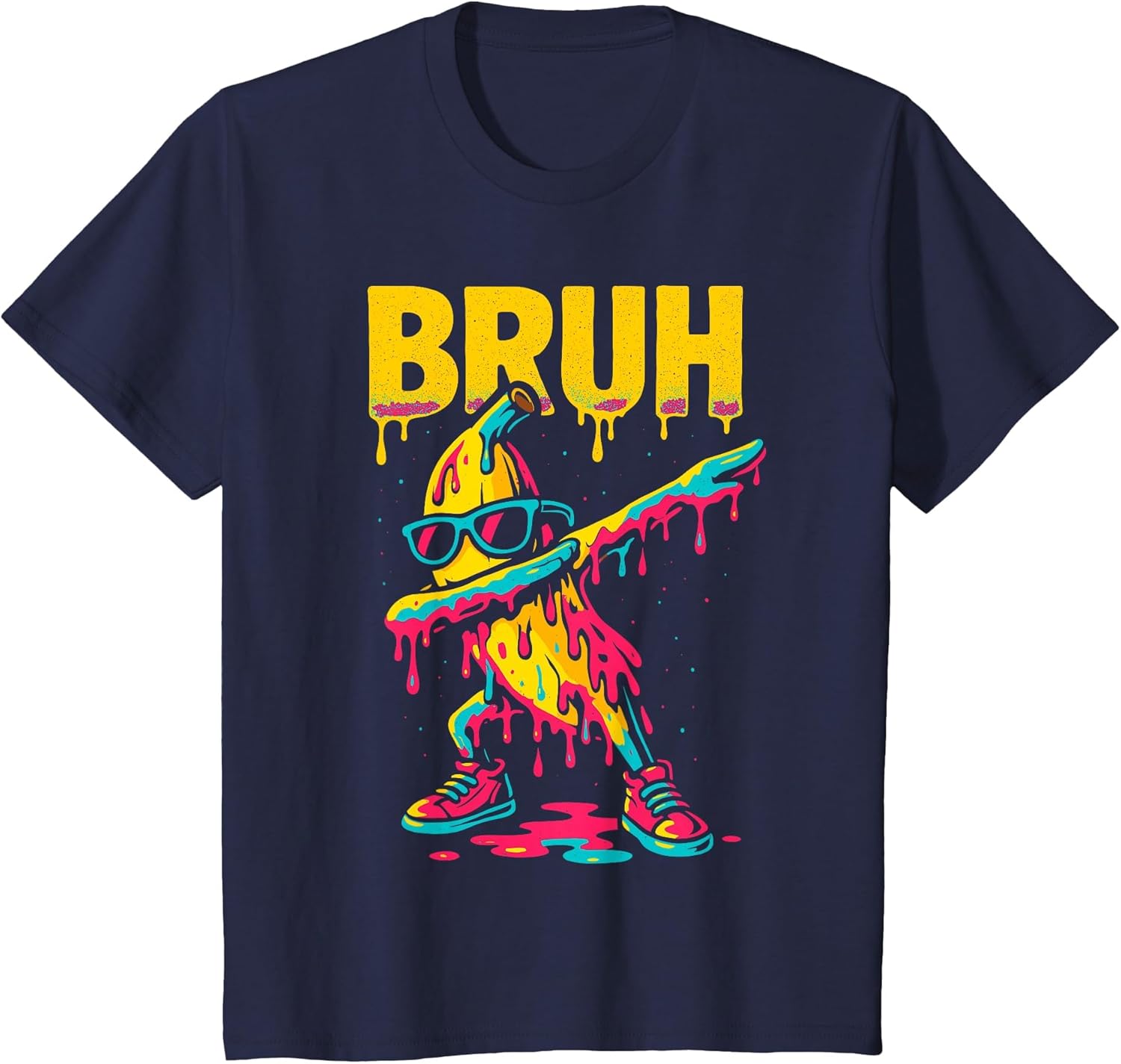 Dabbing Banana Bruh Drip Ice Cream Banana Youth Boys Kids