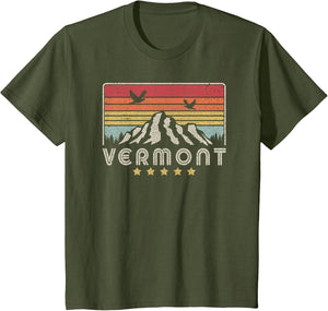 Vermont Shirt. Retro Style VT, USA