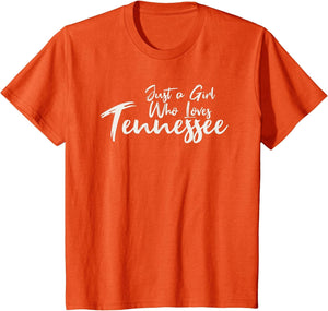 Just A Girl Who Loves Tennessee, Women's Cute