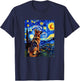 Cute Van Gogh German Shepherd Starry Night Funny Women Men