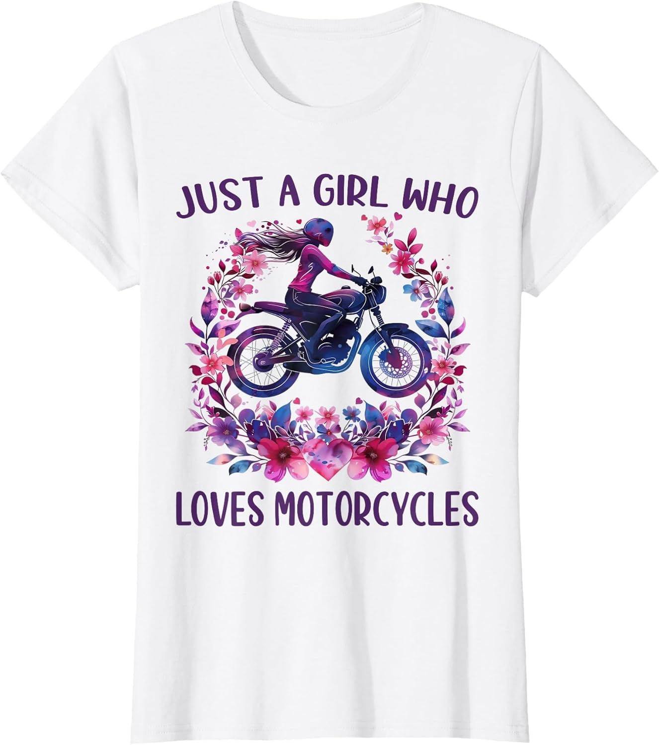 Just A Girl Who Loves Motorcycles Cute Rider Motorcycles