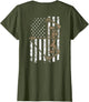 Camo USA Flag Archery Compound Bow - Bow Hunter (ON Back)