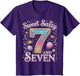 7 Years Sweet Sassy and Seven Girl Outfit 7th Birthday