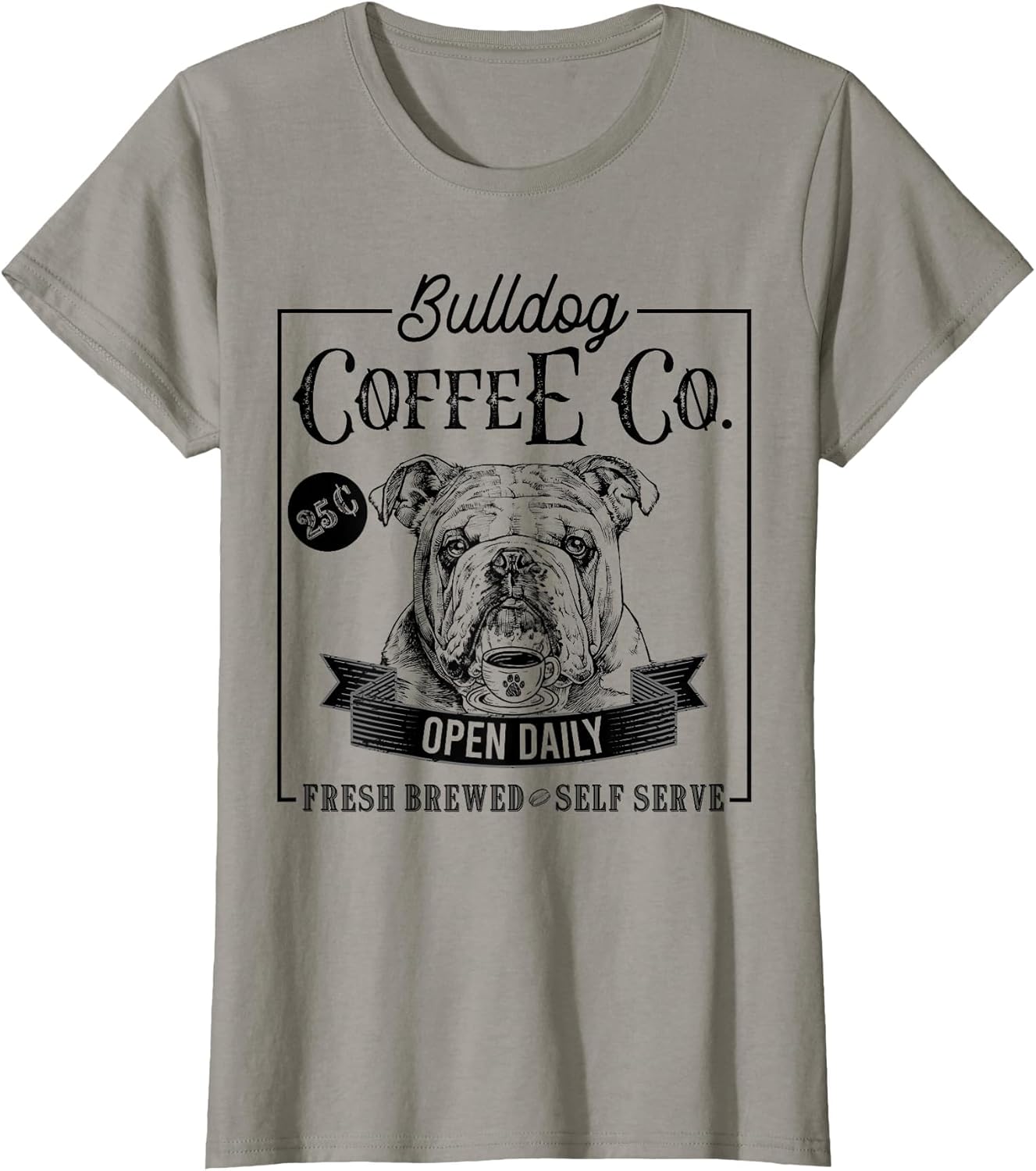 Retro English Bulldog Coffee Funny Dog Mom Coffee Lover