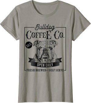 Retro English Bulldog Coffee Funny Dog Mom Coffee Lover