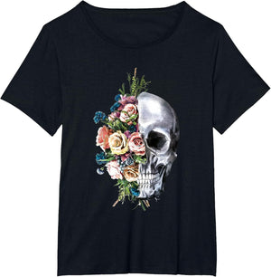 Flower Skull Sugar Roses Girls Halloween