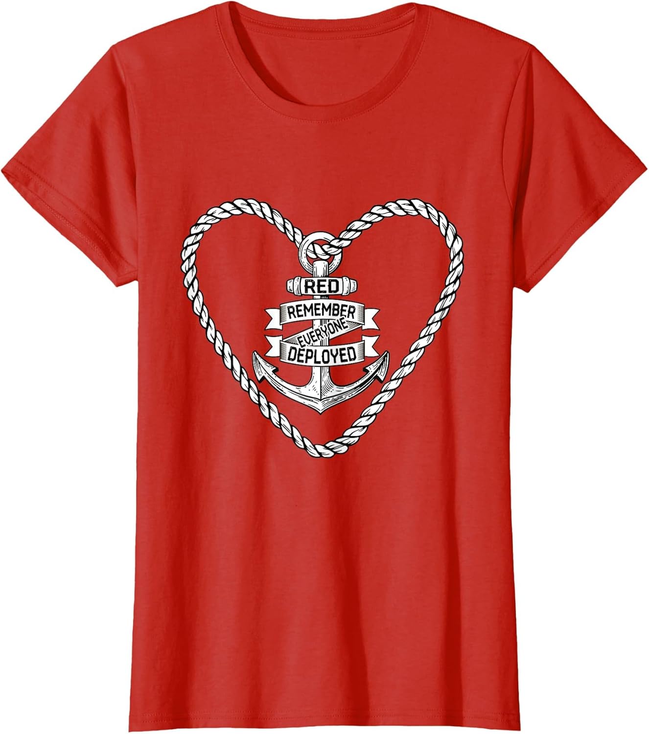 Retro Red Friday Remember Everyone Deployed Vintage Navy