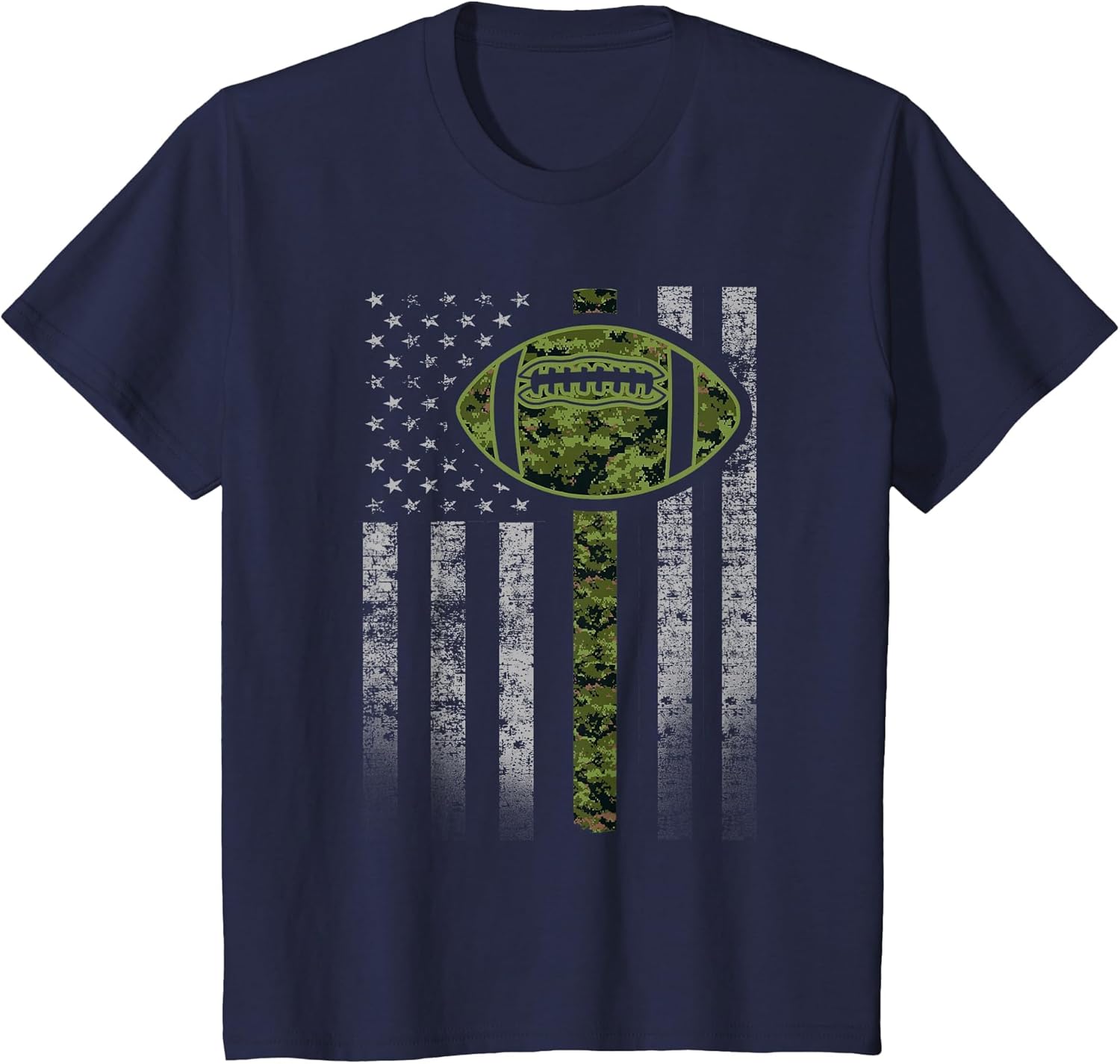 Camouflage Football Flag - Military Football Green Camo