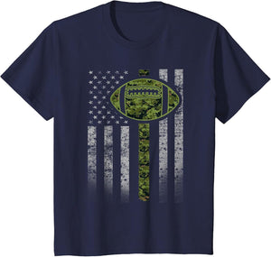 Camouflage Football Flag - Military Football Green Camo