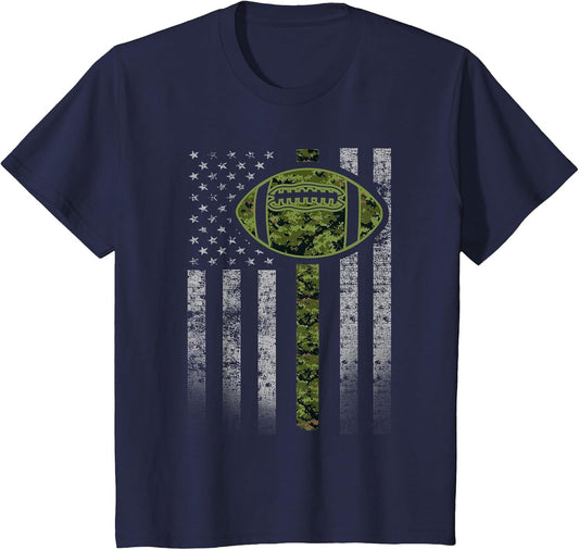 Camouflage Football Flag - Military Football Green Camo