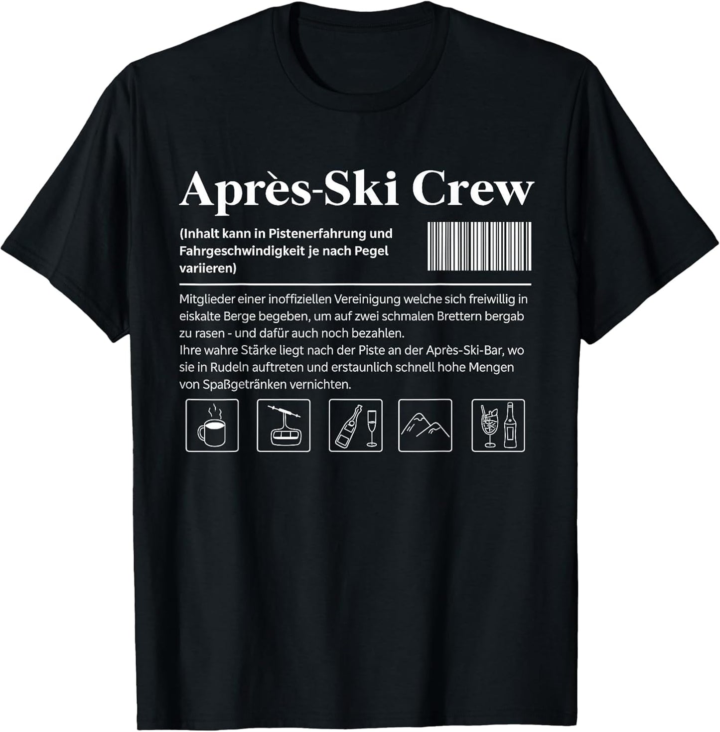 APRÉS-SKI Crew X Team Aprés Ski. Skier Skier Ski