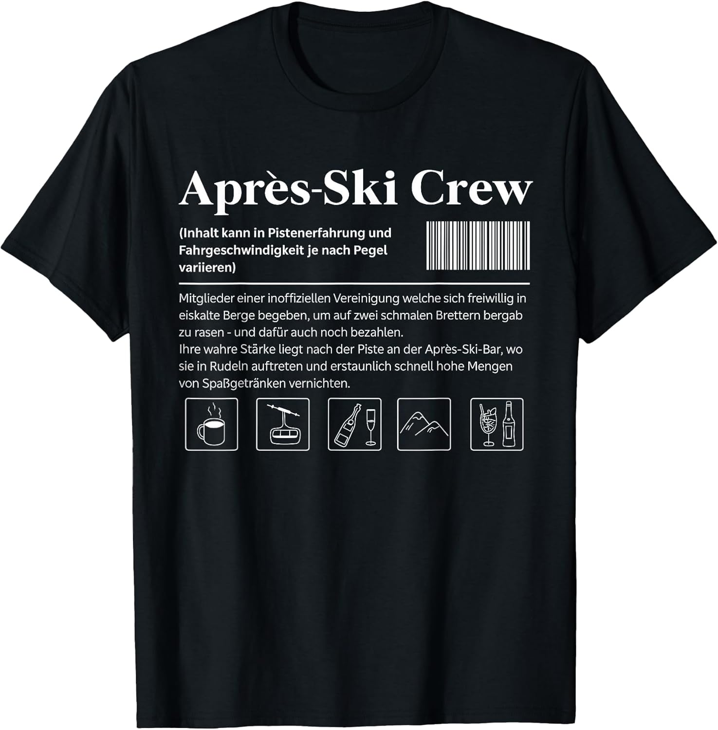 APRÉS-SKI Crew X Team Aprés Ski. Skier Skier Ski