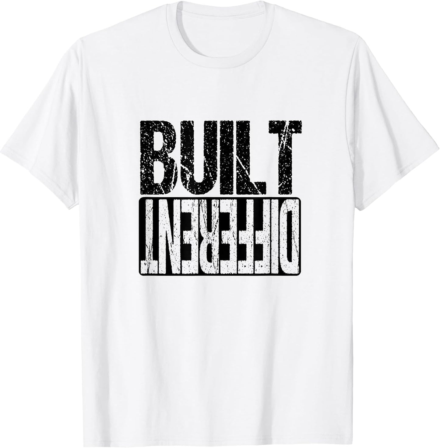 Motivational Hustle Built Different Grind Execution whte