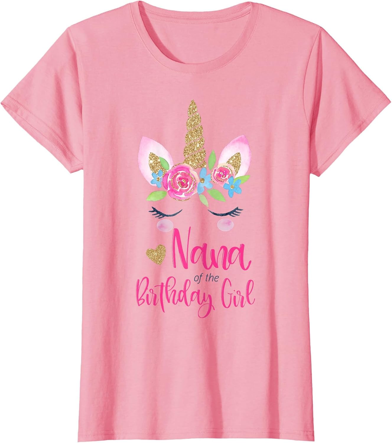Unicorn Nana of The Birthday Girl Shirt Matching Party