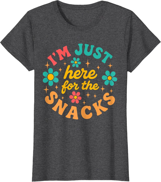Cute Just Here for The Snacks Funny Food Lover
