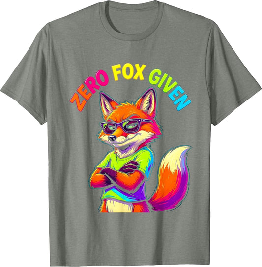 Zero Fox Given Funny Sarcastic Humor Design