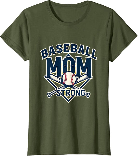 Baseball Mom Strong Graphic Design