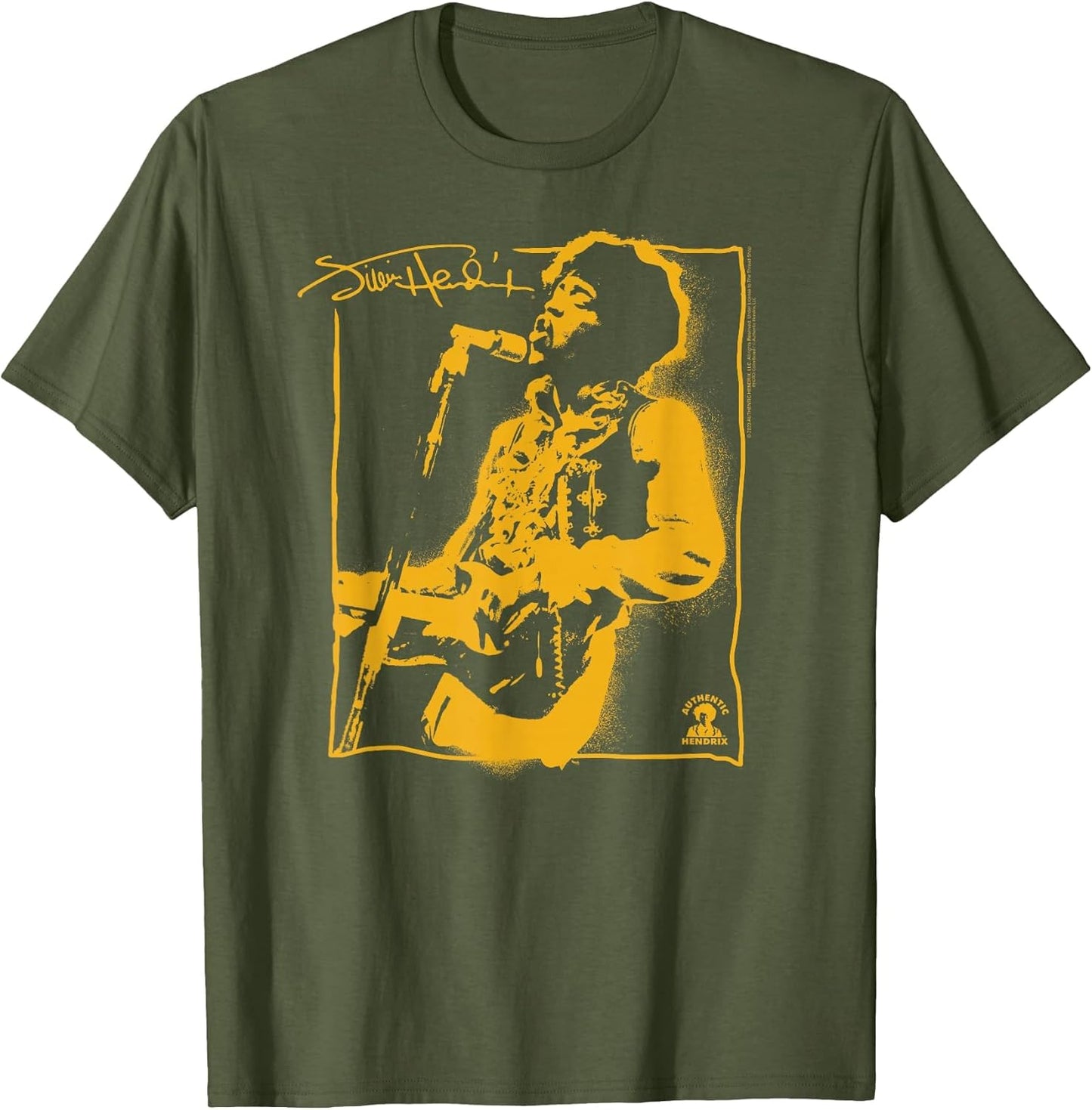 Jimi Hendrix Spray Paint Graffiti Portrait Vintage Band